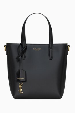 Mini Shopping Saint Laurent Tote Bag in Leather 216882621_13