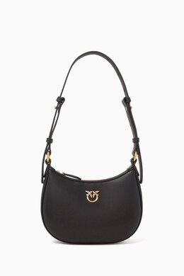 Pinko Baby Crescent Shoulder Bag in Leather 218099785_13