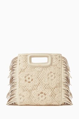Maje M Top-handle Bag in Embroidered Lace 217951827_191