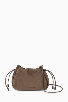 Brunello Cucinelli Mini Mellow Bucket Bag in Suede 217964240_19