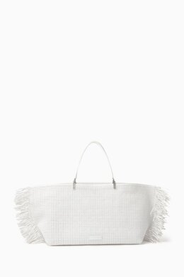 Emporio Armani Large Braided Fringe Tote Bag 217926848_26
