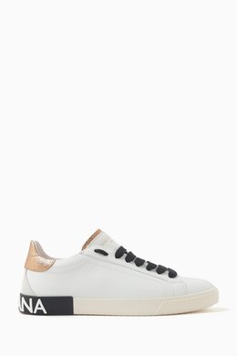 Dolce & Gabbana Portofino Low-top Sneakers in Leather 216324047_2295