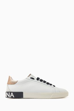 Dolce & Gabbana Portofino Low-top Sneakers in Leather 216324047_6077