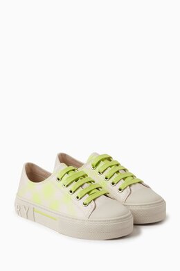 Burberry Check Sneakers in Cotton Canvas 216808499_232