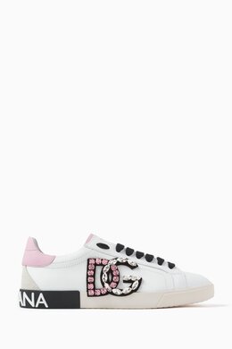 Dolce & Gabbana Portofino Low-top Sneakers in Calfskin Leather 216851405_23