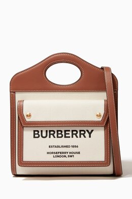 Burberry Mini Pocket Bag in Canvas & Leather 214429608_15