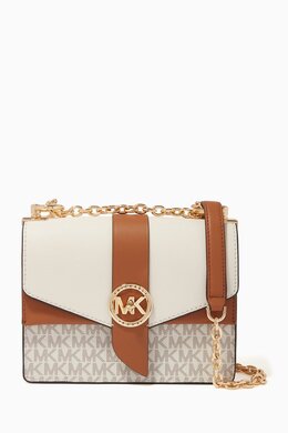 Michael Kors Small Greenwich Crossbody Bag in Color-block Logo Canvas & Leather 214744271_26