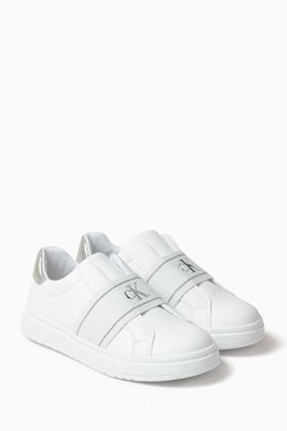 Calvin Klein Logo-tape Slip-on Sneakers in Faux Leather 217911171_26