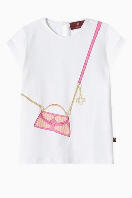 Aigner Crossbody Bag Graphic Print T-Shirt in Cotton 217848007_26