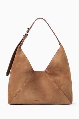 Brunello Cucinelli Hobo Bag in Sueded Calfskin 217460952_15