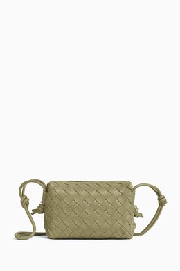 Bottega Veneta Mini Loop Camera Crossbody Bag in Intrecciato Leather 216558143_19