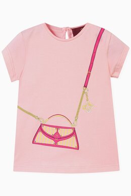 Aigner Crossbody Bag Graphic Print T-Shirt in Cotton 217848007_171