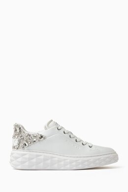 Jimmy Choo Diamond Maxi Embellished Sneakers in Leather 216708308_26