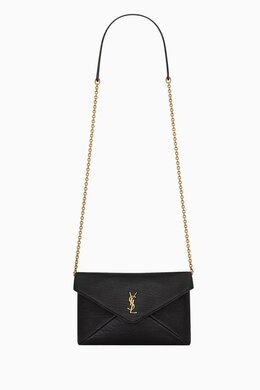 Saint Laurent Cassandre Chain Pouch Bag in Lambskin Leather 217888839_13