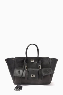 Balenciaga Small Bel Air Carryall Bag in Tanned Leather 218384513_19
