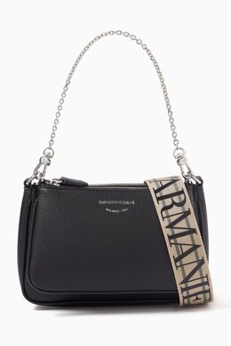 Emporio Armani Mini Double Pochette Bag in Faux Leather 217323816_13