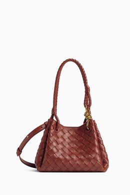 Bottega Veneta Small Parachute Bag in Intrecciato Leather 218169090_15