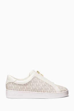Michael Kors Keaton Zip-up Signature Sneakers in Coated-canvas 216967166_7762