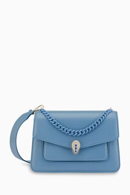 Bvlgari Serpenti Forever Maxi Chain Bag Crossbody Bag in Nappa 216511358_14