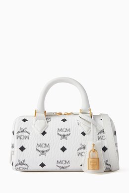 MCM Mini Boston Bag in Visetos Canvas 216738151_26