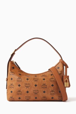 MCM Small Aren VI Hobo Bag in Visetos Canvas 216736642_15