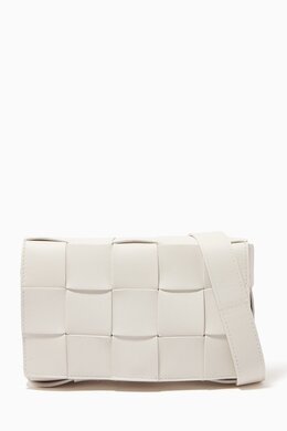 Bottega Veneta Small Cassette Cross-body Bag in Intreccio Leather 215836728_26