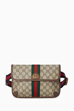 Gucci Small Ophidia Belt Bag in GG Supreme Canvas 216374372_15