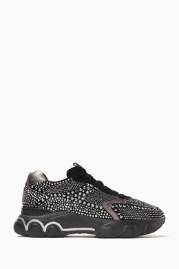 Hogan Hyperactive Embellished Sneakers in Suede 218215021_13