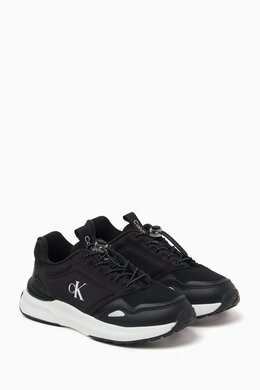 Calvin Klein Low-top Sneakers in Faux Leather & Mesh 217911189_2709