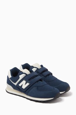 New Balance 574 Hook & Loop Sneakers in Suede & Mesh 218325617_4067