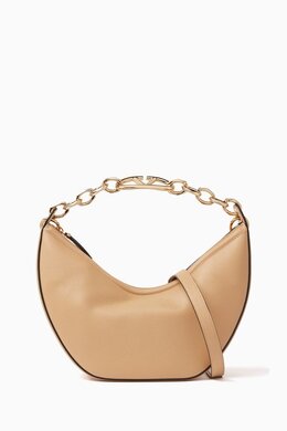Valentino Garavani Small VLOGO Moon Hobo Shoulder Bag in Leather 216940744_15