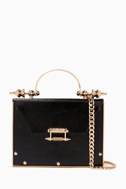 Okhtein Clutch Bag in Metallic Leather 217134998_13
