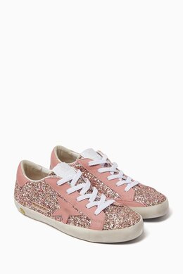 Golden Goose Super-Star Sneakers in Glitter & Leather 217405445_195