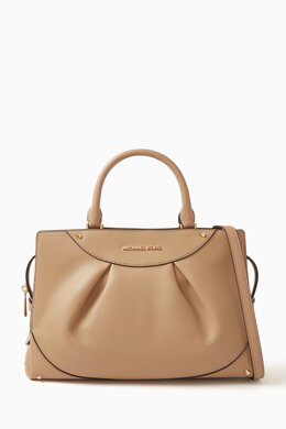Michael Kors Medium Enzo Satchel Bag in Leather 216530893_15
