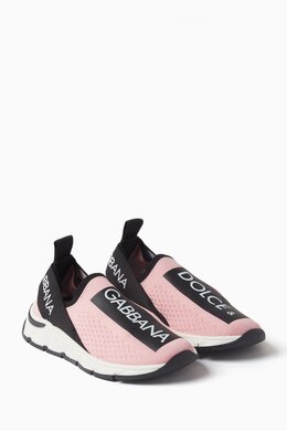 Dolce & Gabbana Logo Sneakers in Knit Mesh 216350071_23