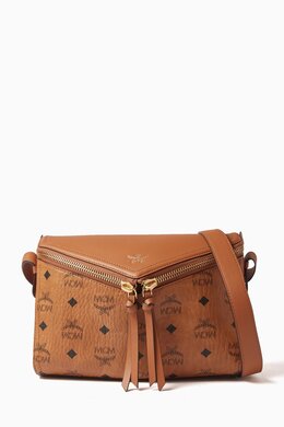 MCM Diamond Shoulder Bag in Visetos 217362622_15