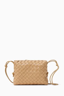 Bottega Veneta Loop Small Crossbody Bag in Laminated Intrecciato Nappa 215088294_21