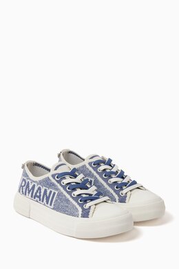 Emporio Armani Logo Sneakers in Recycled Knit 215798229_181