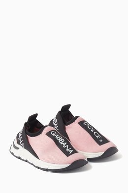 Dolce & Gabbana Logo Sneakers in Knit Mesh 216350073_23