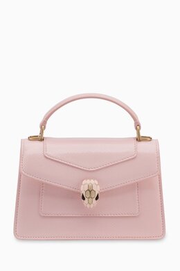 Bvlgari Small Serpenti Forever Top-handle Bag in Snakeskin Leather 217553110_5925