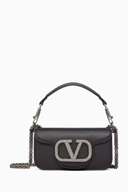 Valentino Garavani Locò Small Jewel Logo Shoulder Bag in Leather 217259358_13