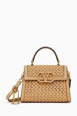 Valentino Garavani Small VSLING Bag in Woven Leather 217284300_15
