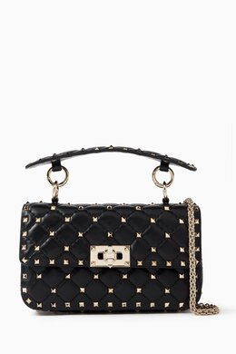Valentino Garavani Small Rockstud Spike Chain Bag in Nappa 217249953_13