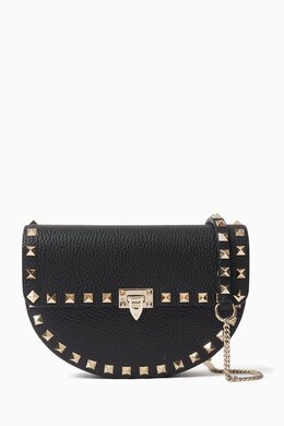 Valentino Garavani Mini Rockstud Shoulder Bag in Grained Calfskin 217523939_13