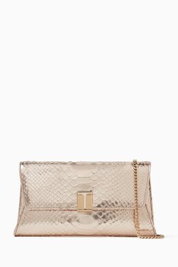Tom Ford Nobile Clutch Bag in Python printed Metallic Leather 217621197_179