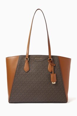 Michael Kors Large Taryn Tote Bag in Coated Canvas 217632970_15