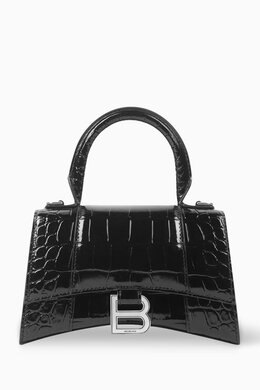Balenciaga S Hourglass Top Handle Bag in Crocodile Embossed Calfskin 217770502_13