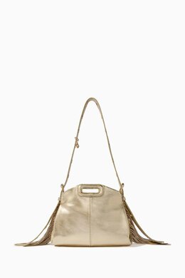 Maje Mini Miss M Shoulder Bag in Metallic Leather 217782477_248