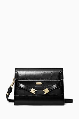 Tory Burch Lee Radziwill Shoulder Bag in Croc-embossed Leather 217808578_13