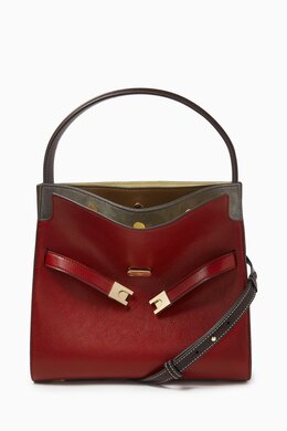 Tory Burch Small Lee Radziwill Double Bag in Textured Leather 217808583_25